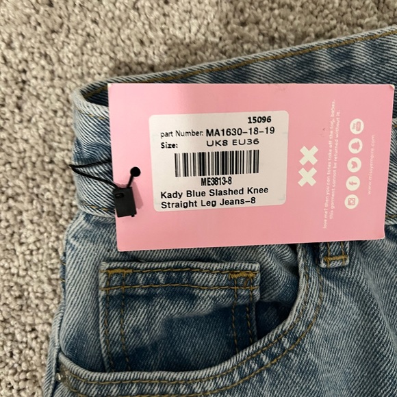 Missy empire jeans with tags, UK 8, US size 4 - Picture 4 of 4